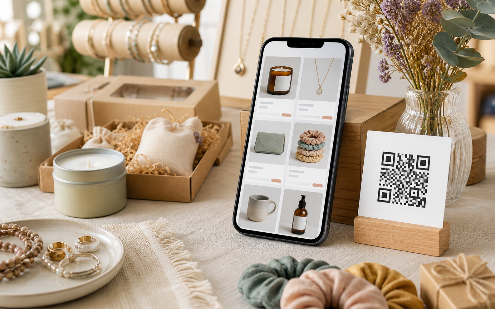 Catálogo digital QR para productos de un emprendimiento